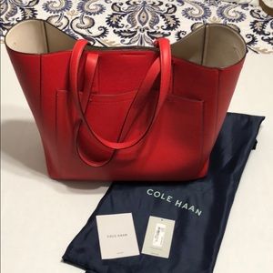 Cole Haan Red/Orange Tote